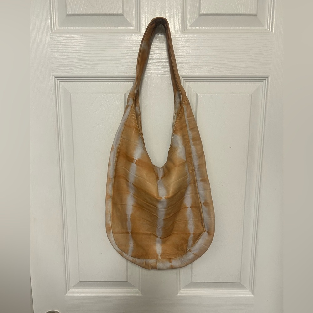 Sseko slouchy hobo Tie-Dye Tan and White Women's Bag